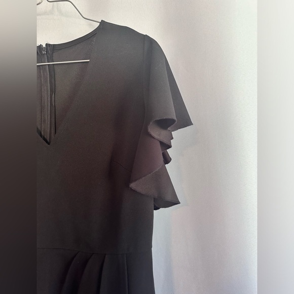 IHOT Black Wrap Dress With Butterfly Sleeves - Picture 4 of 8